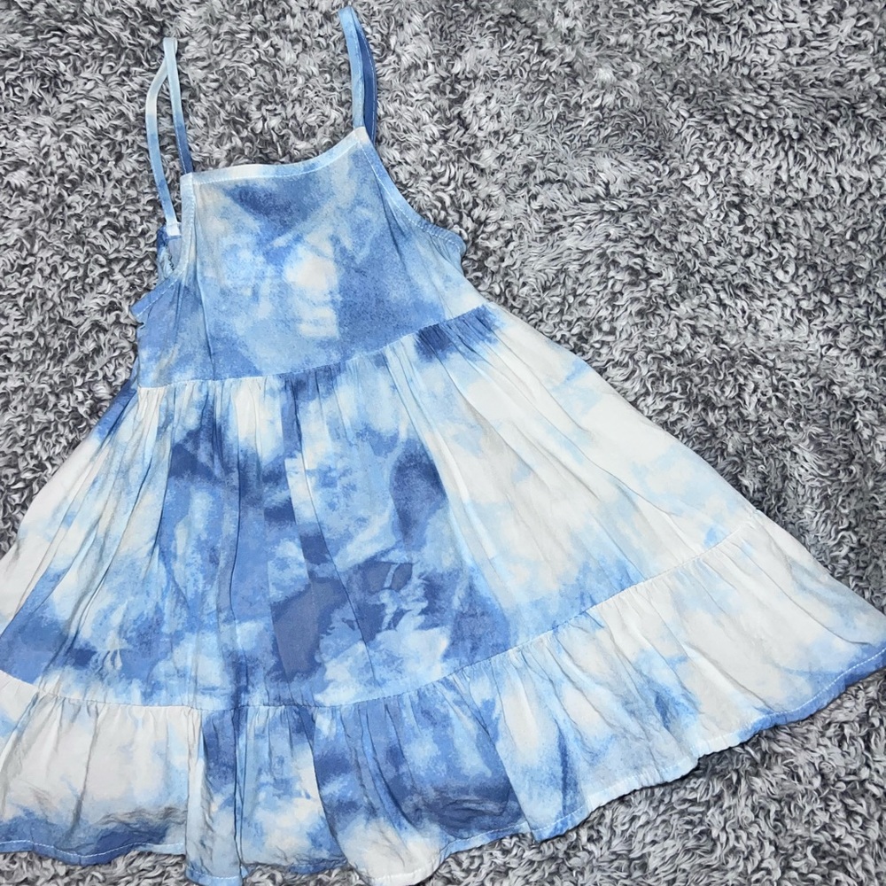 Baby girl Old Navy blue tie dye dress